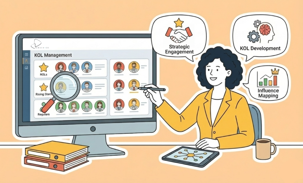 مدیریت KOL و پزشکان کلیدی در ویزیت علمی با استفاده از نرم‌افزار CRM دارویی سایه